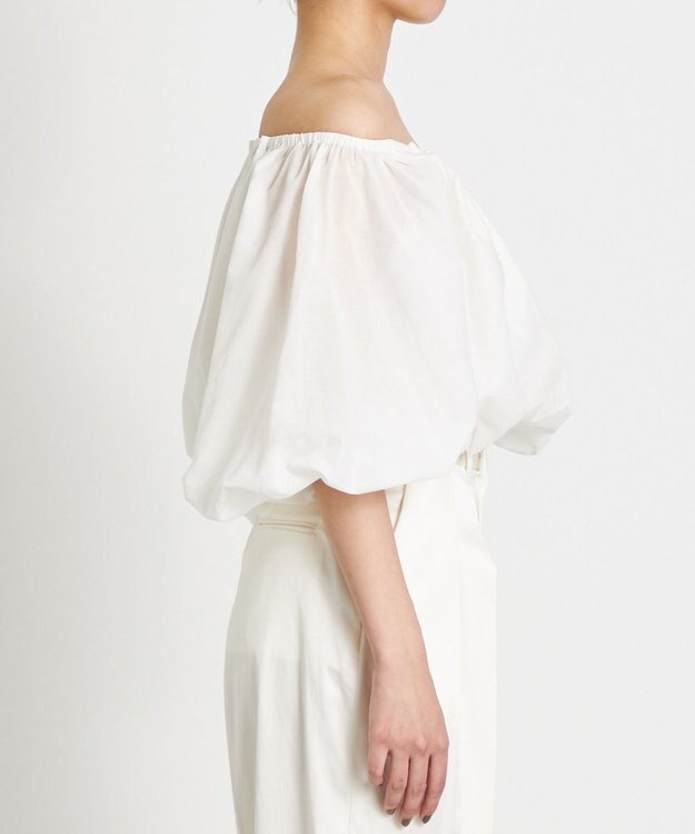 NAVE 【Nave　洗える】シアーリリーブラウス ホワイト系