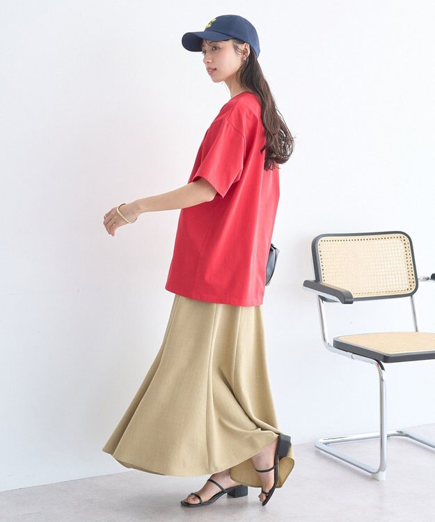 earth music&ecology 【セットアップ対応】キリカエフレアスカート Light Beige