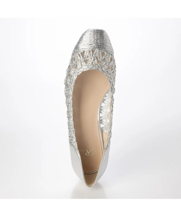 Riz raffinee <Riz raffinee>メッシュフラットパンプス シルバー