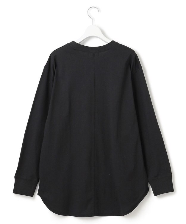 J.PRESS YORK STREET 【WOMEN】ラウンドヘム ロングスリーブTシャツ ブラック系