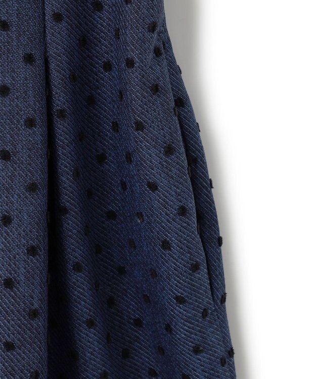 TOCCA 【洗える】NIGHT CURTAIN ドレス ブルー×ドット柄