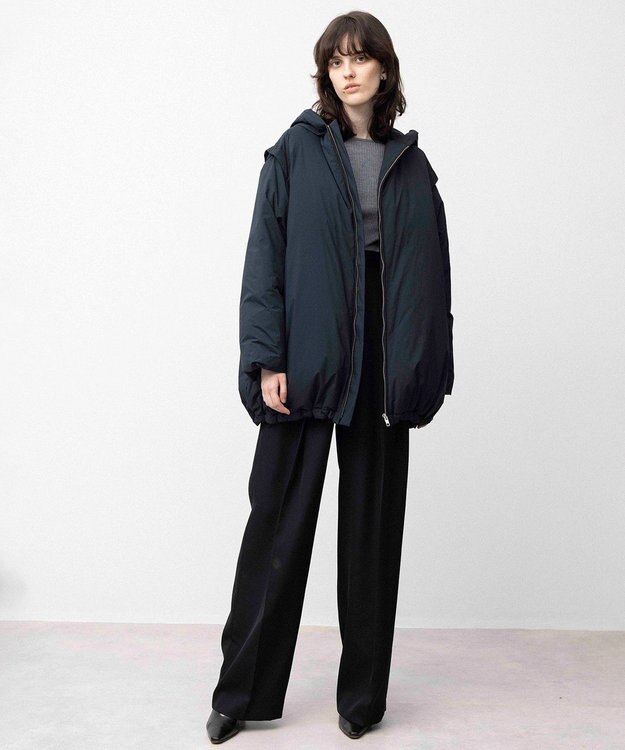 NAVE 【Nave】ナイロンタフタ ダウンコート ブラック系