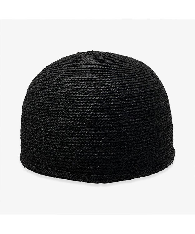 林八百吉商店 un chapeau　ラフィアブレードキャップ ブラック