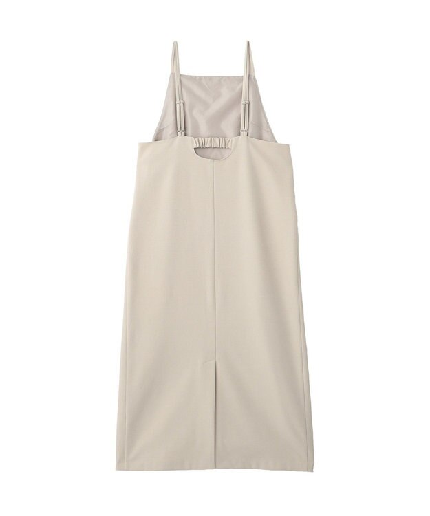 YECCA VECCA 【2点SET】ショートジャケットセットキャミワンピース Light Beige