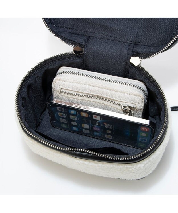 UNBILLION カカトゥ kakatoo / ボアバニティボックスショルダー ブラック