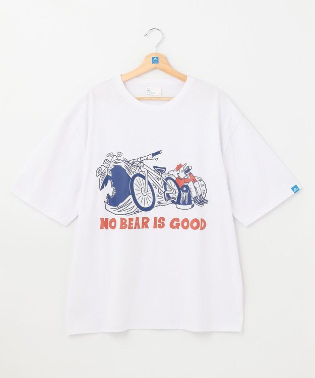 SHARE PARK MENS 【UNISEX】UVカット アートコラボTシャツ〈BEAR〉 ホワイト