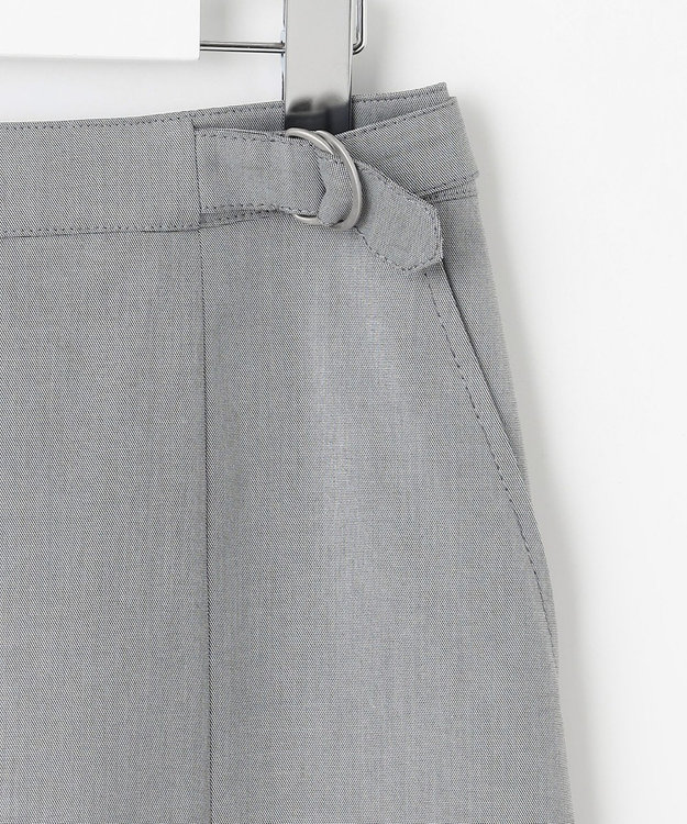 J.PRESS LADIES 【セットアップ対応・洗える・撥水】コットンFITTY スカート グレー系