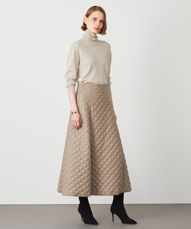 BEIGE， SAULTY / フレアスカート Taupe