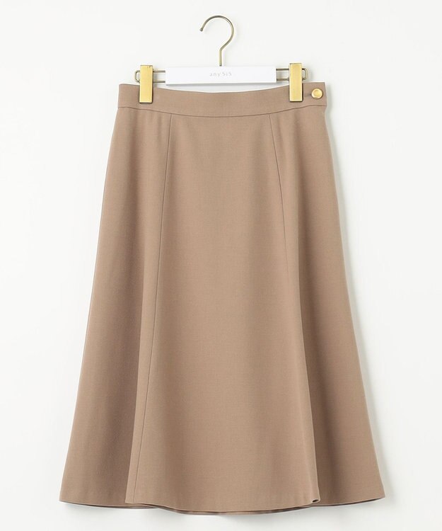ANY SIS 【セットアップ対応】サーモ2WAYストレッチ スカート キャメル