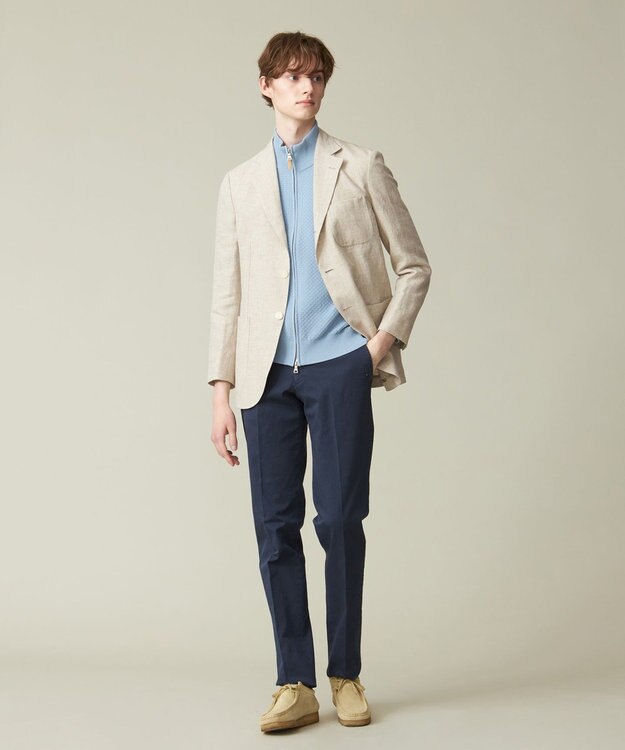J.PRESS MEN リネンキャンブリック ジャケット アイボリー系