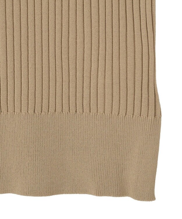 YECCA VECCA ハイネックノースリーブニット Gray Beige