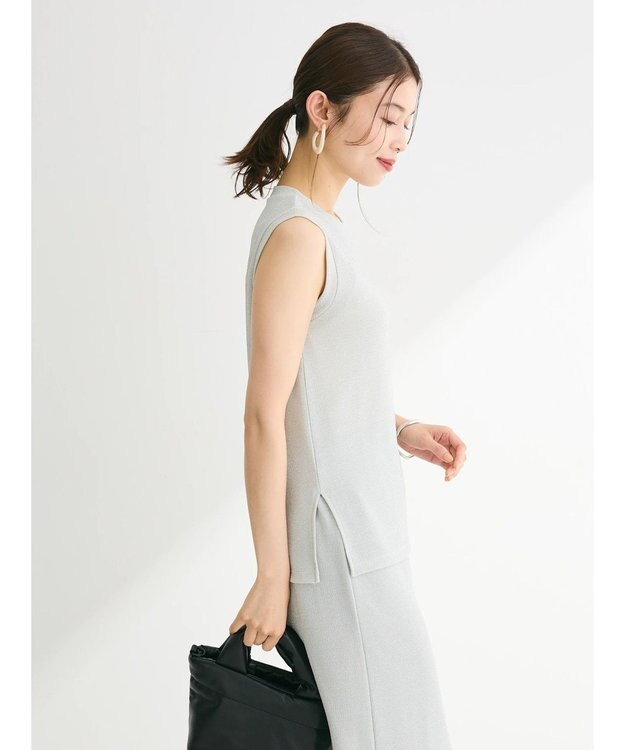 Green Parks ・Petit Fleur ラメタンクトップ Silver