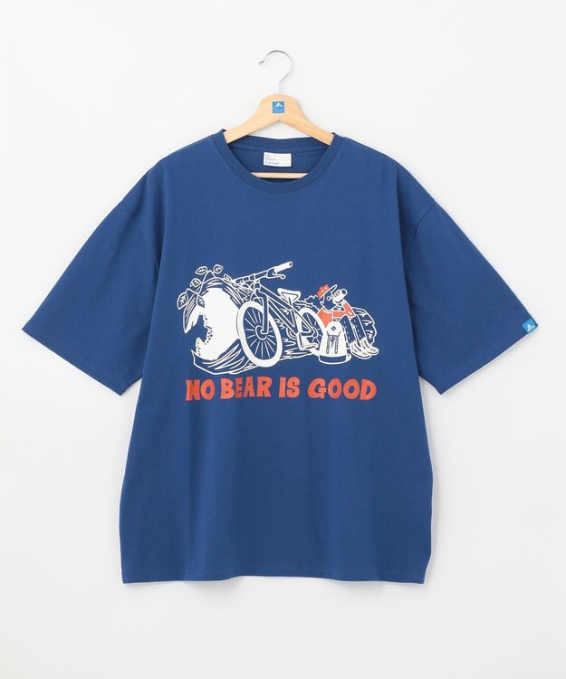 SHARE PARK MENS 【UNISEX】UVカット アートコラボTシャツ〈BEAR〉 ブルー