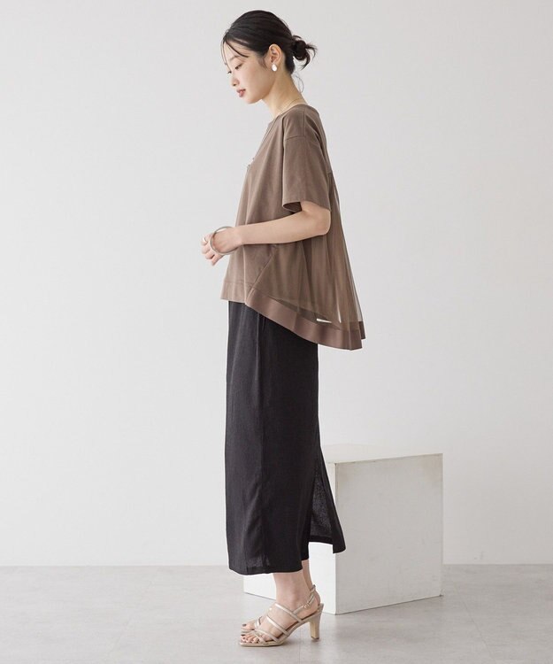 AMERICAN HOLIC バックチュールレイヤードカットプルオーバー Mocha