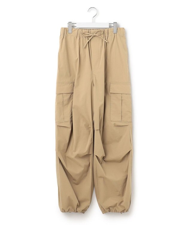 23区 L 【SLOW/好評につき新色追加】ミリタリーストレッチタフタ  カーゴパンツ ベージュ系