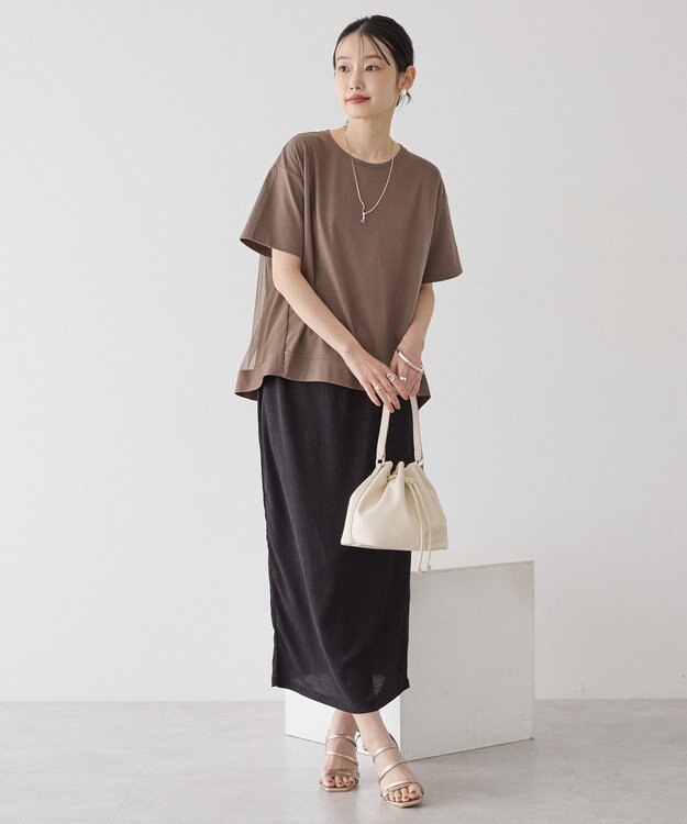 AMERICAN HOLIC バックチュールレイヤードカットプルオーバー Mocha