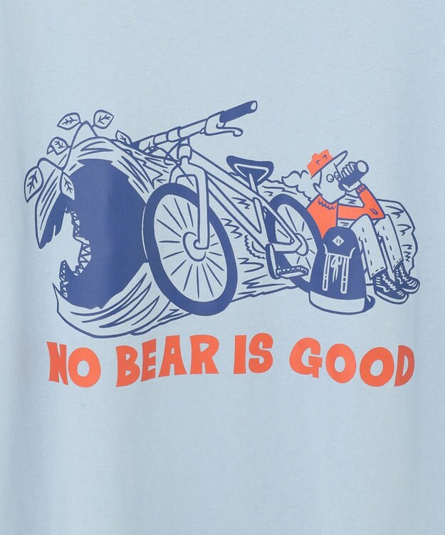 SHARE PARK MENS 【UNISEX】UVカット アートコラボTシャツ〈BEAR〉 サックスブルー