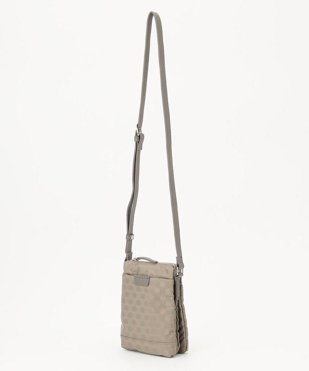 Y'SACCS ドットジャカード　ミニポシェット グレージュ