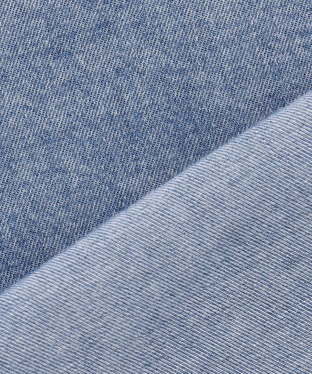 UNFILO 【UNFILO DENIM LIGHT】 クロップドシャツ ウォッシュブルー