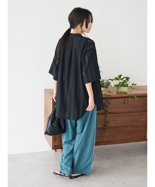 CRAFT STANDARD BOUTIQUE レースシャツ Black