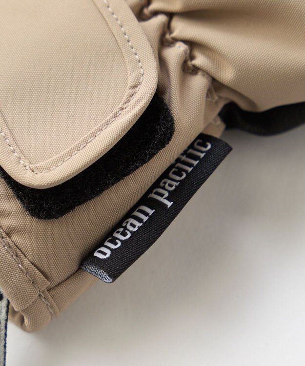 OP／FILA 【ocean pacific】撥水/中綿入りスノーグローブ スマホタッチ可能 ベージュ