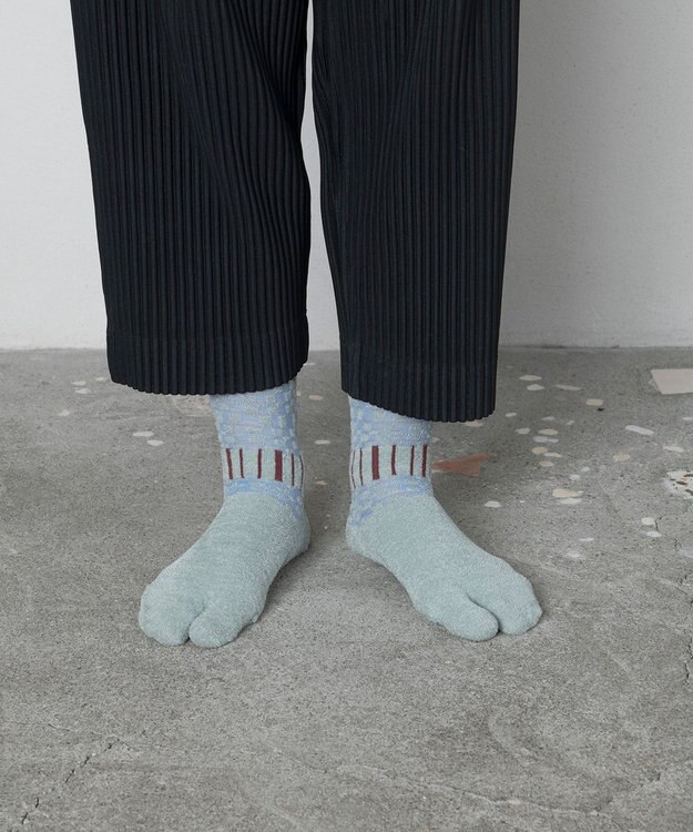 TRICOTE チェッカーボーダータビソックス 40MINT