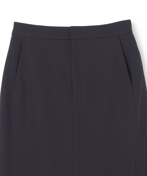 UNFILO イージーチノ Iラインスカート ネイビー