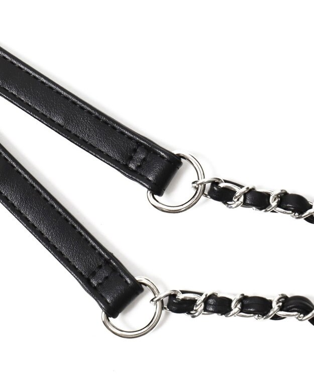 WEGO ギャザーリボンフラップバッグ ブラック