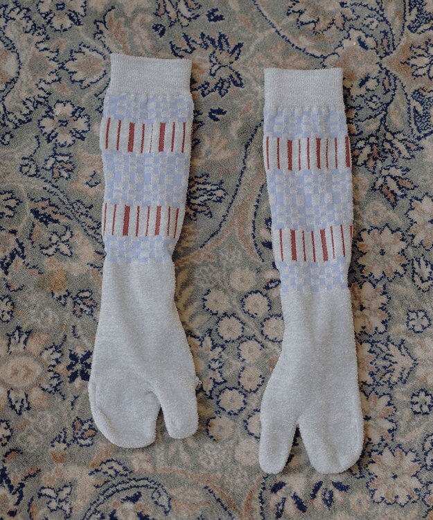 TRICOTE チェッカーボーダータビソックス 40MINT