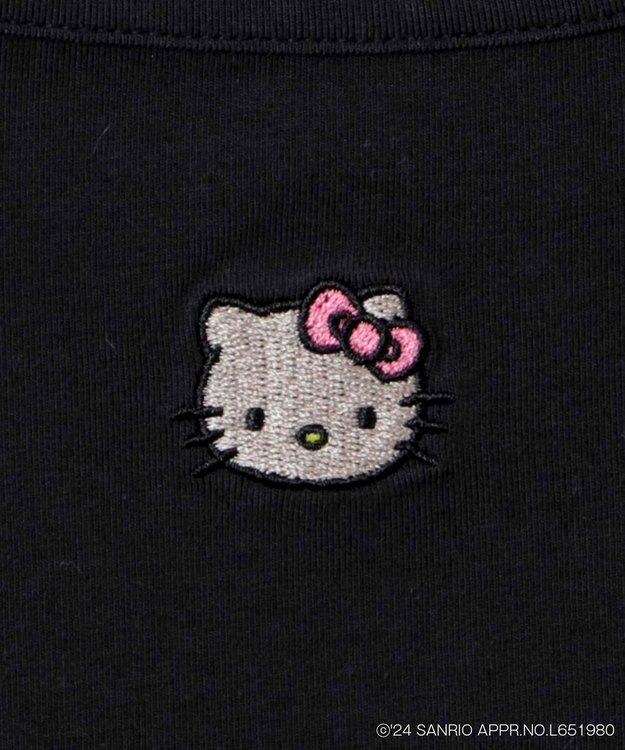 WEGO 【サンリオ】HELLOKITTYコラボ刺繍キャミ ブラック