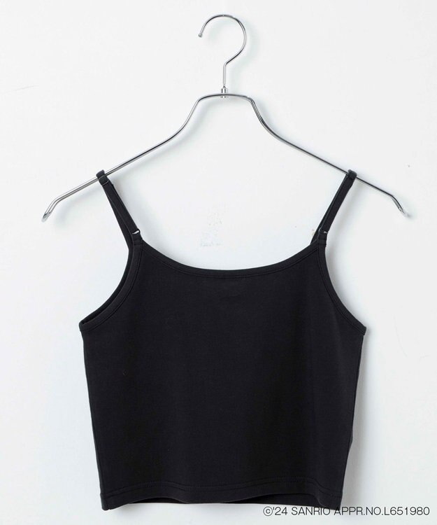 WEGO 【サンリオ】HELLOKITTYコラボ刺繍キャミ ブラック