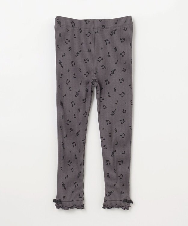 ANY KIDS テレコレギンス チャコール音符