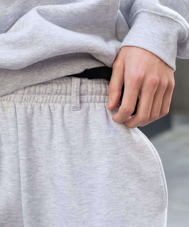 WEGO ユニセックス着用ITEM/ウエストゴム】スウェットパンツ 杢グレー