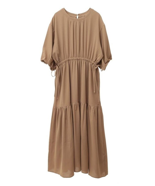 Green Parks ・ＥＬＥＮＣＡＲＥ　ＤＵＥ　５分袖ティアードワンピース Beige