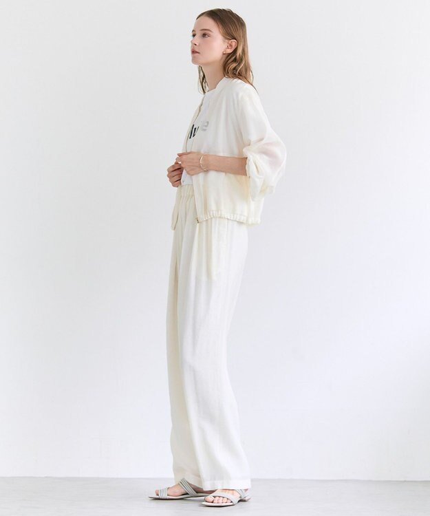 BEIGE， SERAPHIN / ライトシアーギャザー ブルゾン Ecru