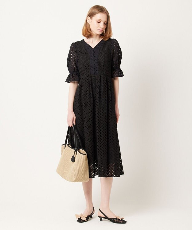 TOCCA 【大人百花掲載・消臭・洗える・WEB限定カラー有】ZELLIGE ドレス ブラック系7