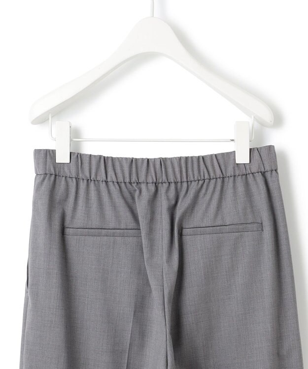 ICB 【洗える】Ｔ/Wブロード ワイドストレートパンツ ライトグレー系