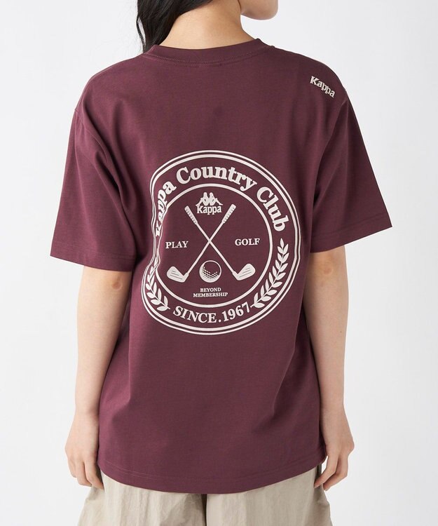 OP／FILA 【Kappa】ゴルフグラフィック Tシャツ レッド