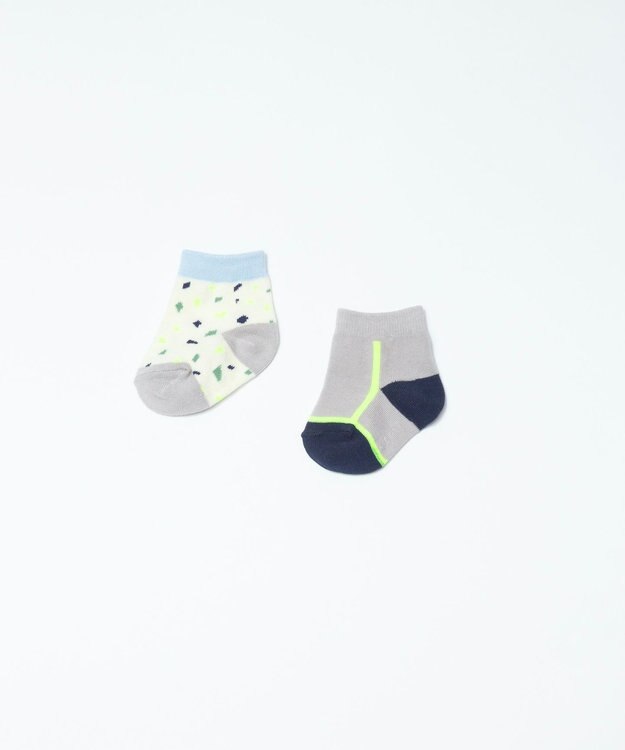 TRICOTE TERRAZZO SOCKS SET OF 2 / テラゾソックス2セット (BABY) 05BOY
