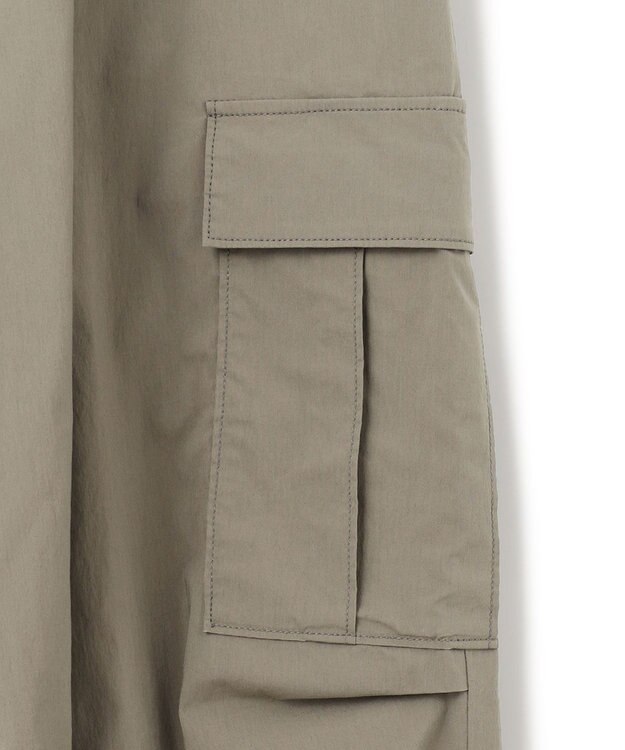 23区 L 【SLOW/好評につき新色追加】ミリタリーストレッチタフタ  カーゴパンツ カーキ系