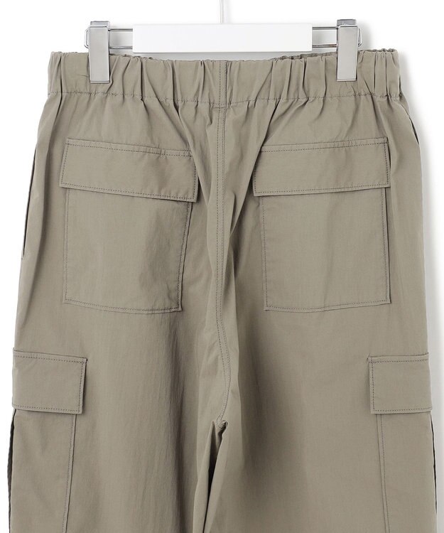 23区 L 【SLOW/好評につき新色追加】ミリタリーストレッチタフタ  カーゴパンツ カーキ系
