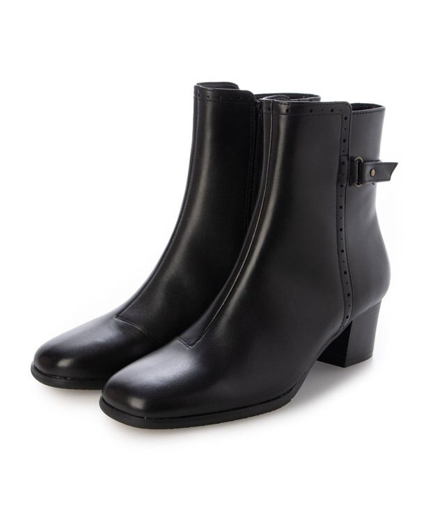 ing <ing>クラシックトラッドヒールブーツ ブラック