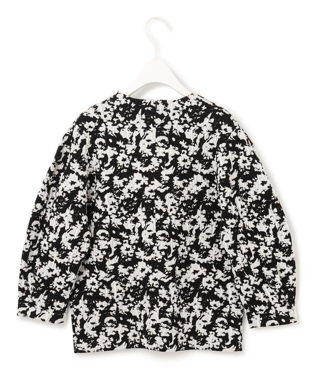 ICB 【洗える】 PEハイゲージJQ ニット ブラック×オフホワイト系