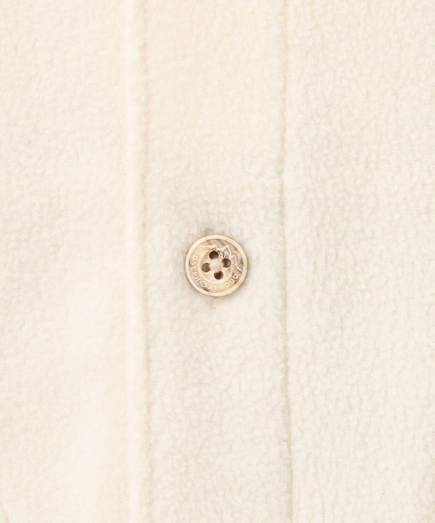 JOSEPH ABBOUD MOUNTAIN 【ライトシャツアウター】ハイカウントマイクロフリースシャツ アイボリー系