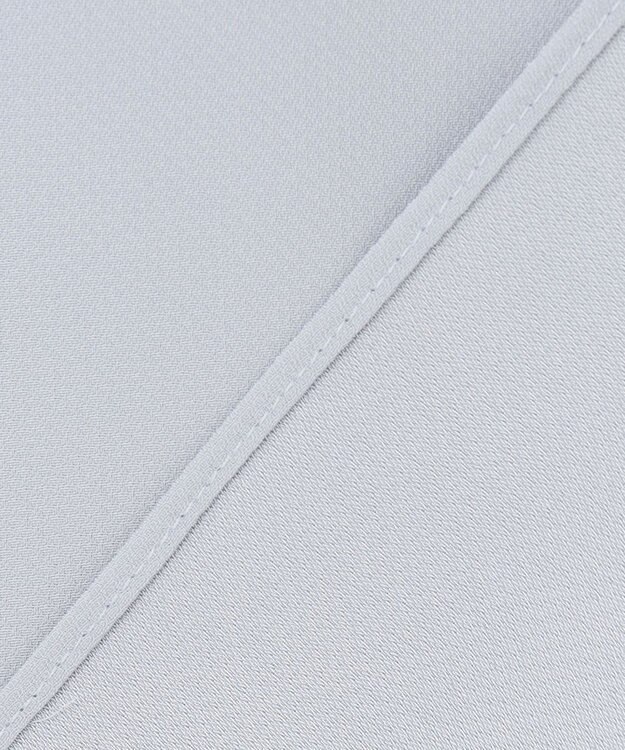 ICB L 【UVケア・速乾・接触冷感・洗える】BackSatinAmunzen デザインブラウス サックスグレー系