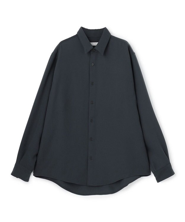 UNFILO MENS 【接触冷感/セットアップ対応】ダブルクロス シャツ ブルーグレー