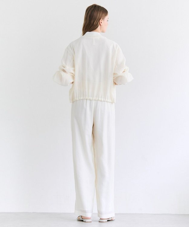 BEIGE， SERAPHIN / ライトシアーギャザー ブルゾン Ecru