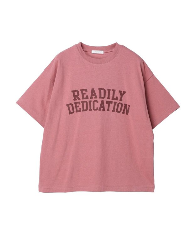 Green Parks ２段カレッジロゴボックスＴシャツ Pink