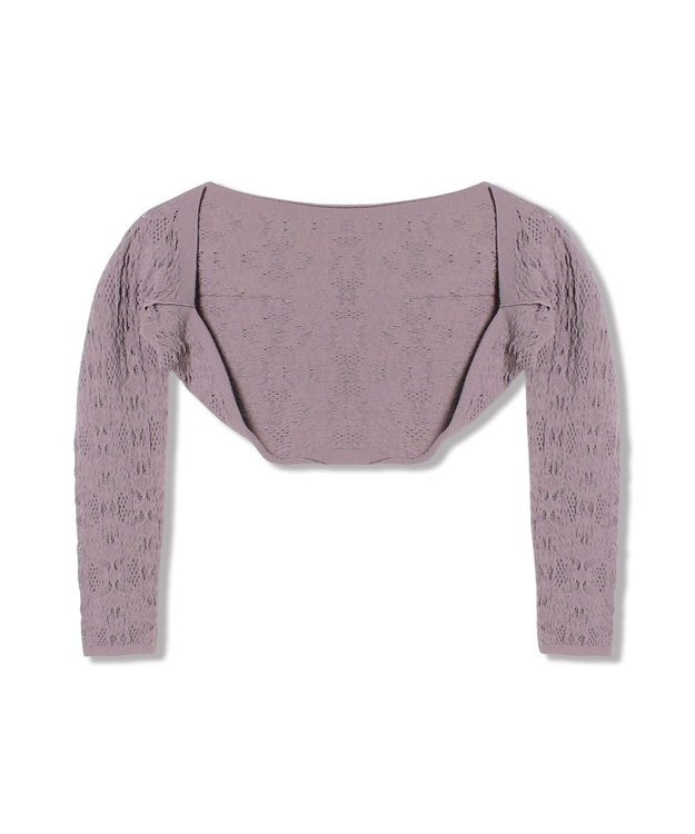 Chacott 【ノーソーイングニット】ノーソーイング7分袖アームカバー アッシュグレー