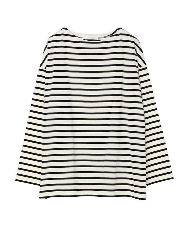 Green Parks ボーダーゆるチュニック Off White